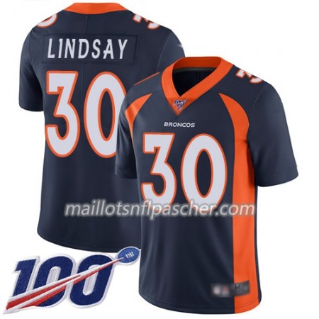 Maillot Denver Broncos Phillip Lindsay 30 Nike Bleu 100th - Homme Maillot Denver Broncos Phillip Lindsay 30 Nike Bleu 100th - Homme